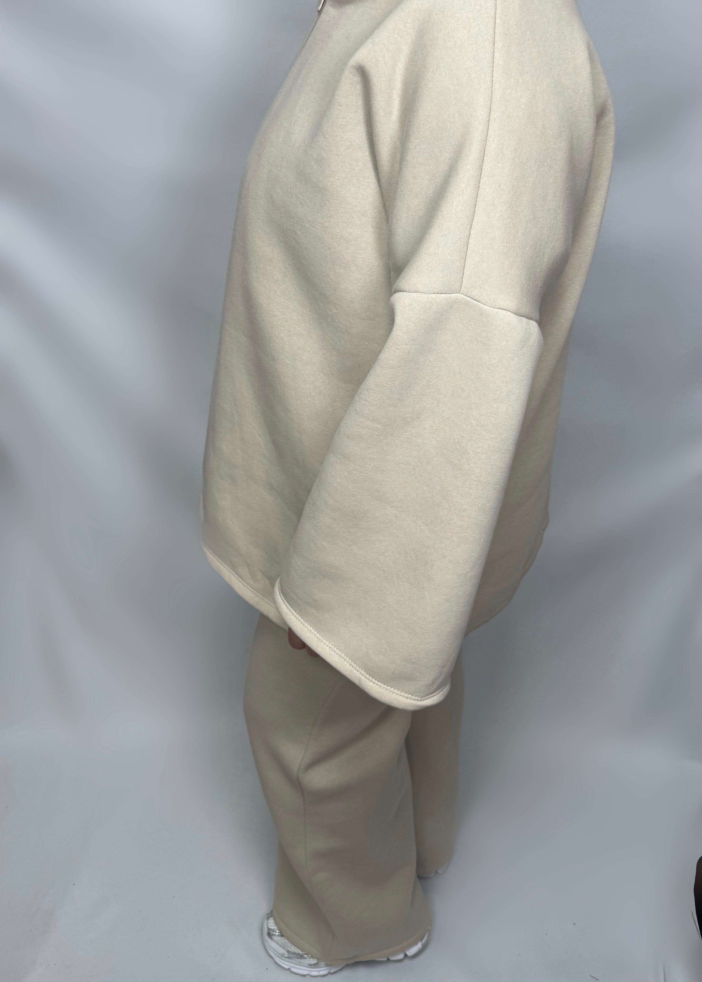 Ensemble jogging ample beige