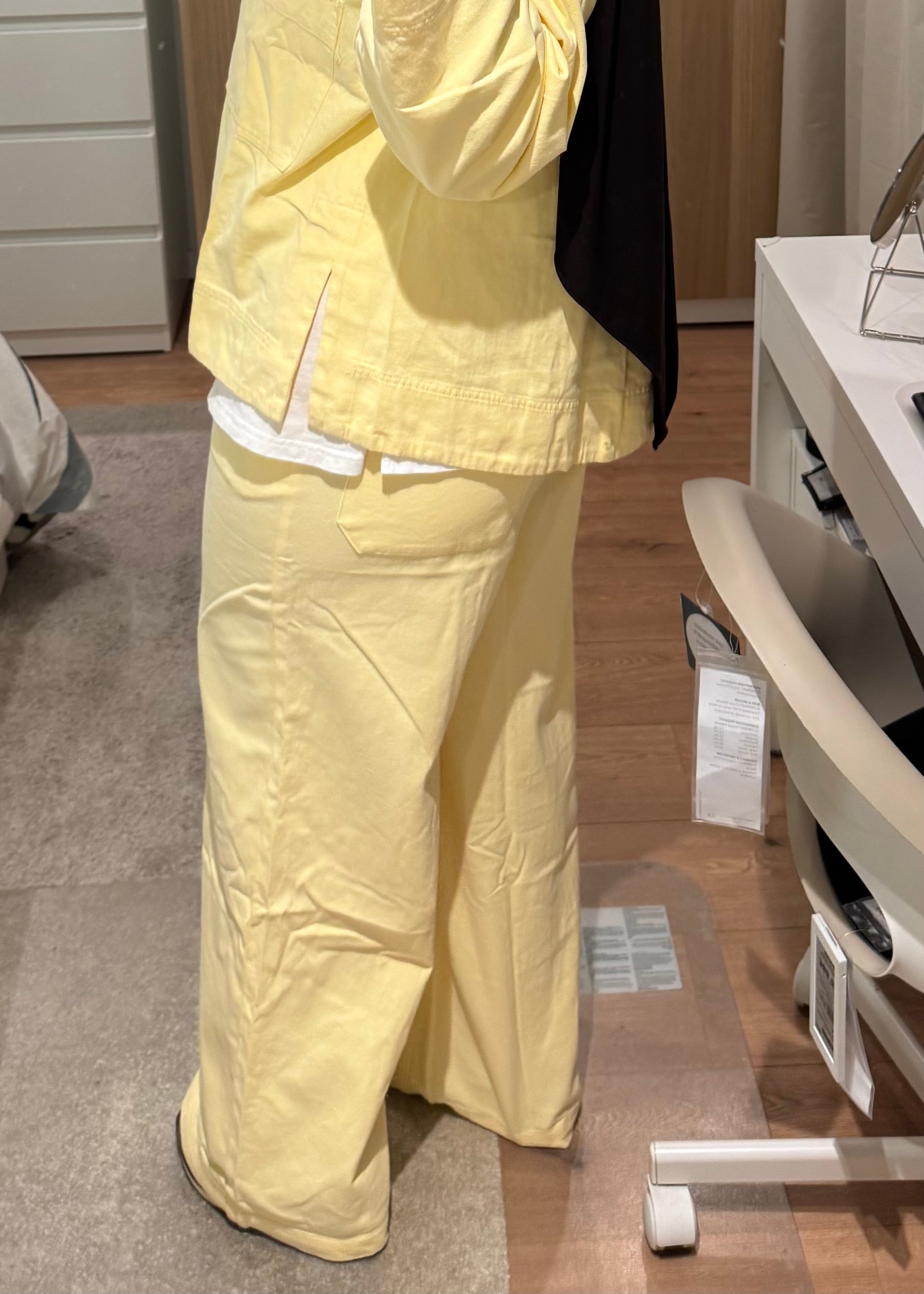 Pantalon jaune poussin