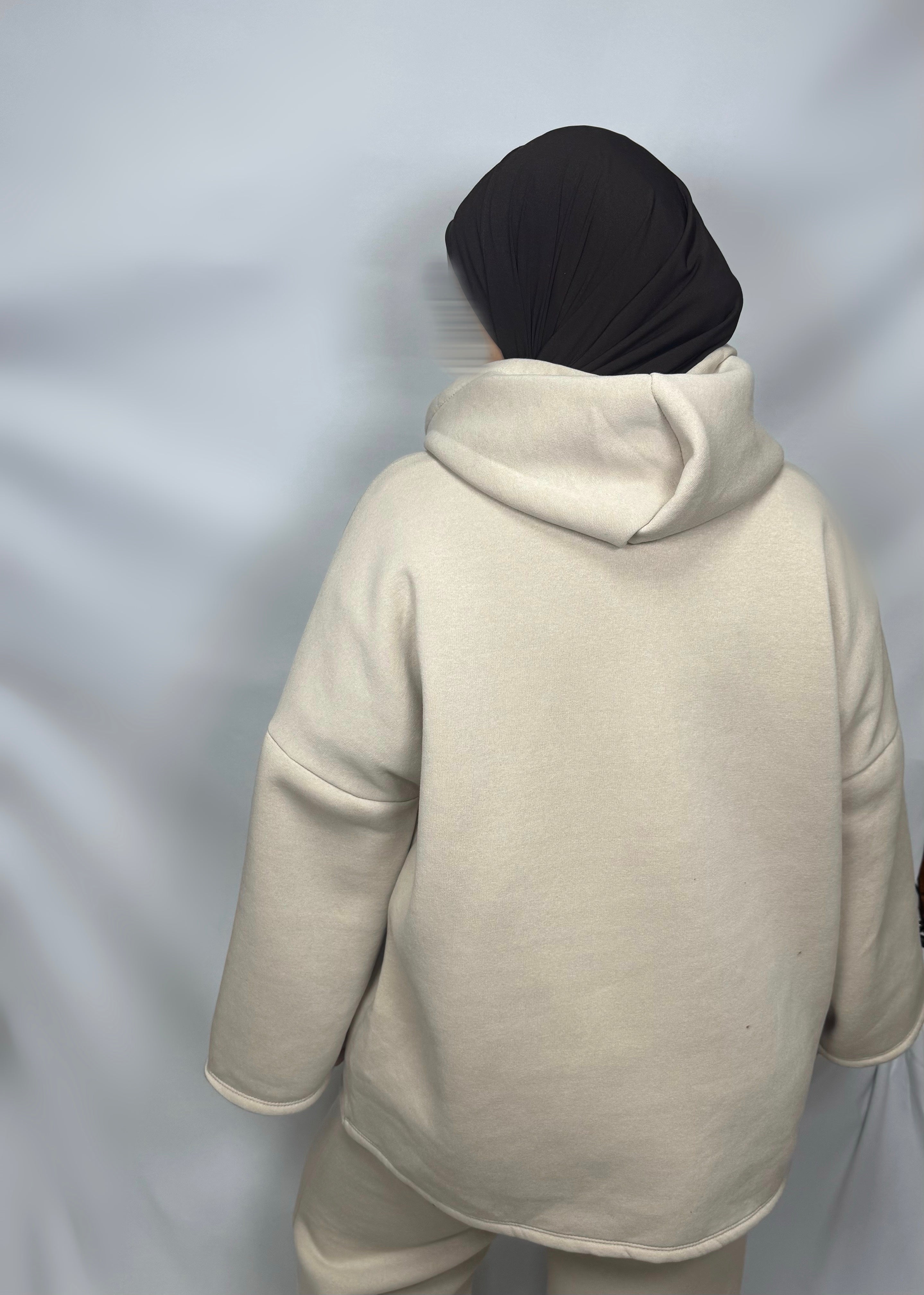 Ensemble jogging ample beige