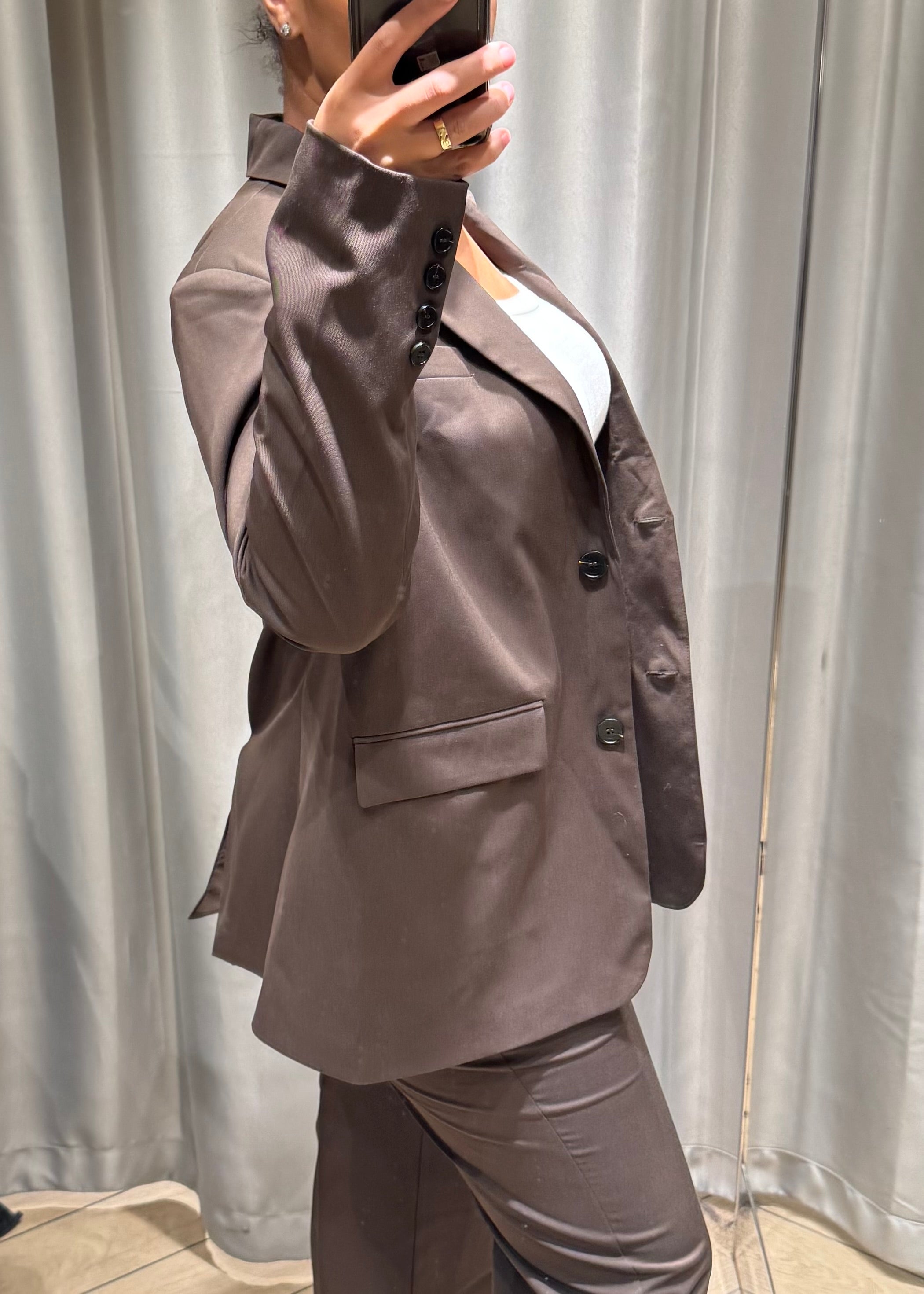 Ensemble tailleur marron chocolat