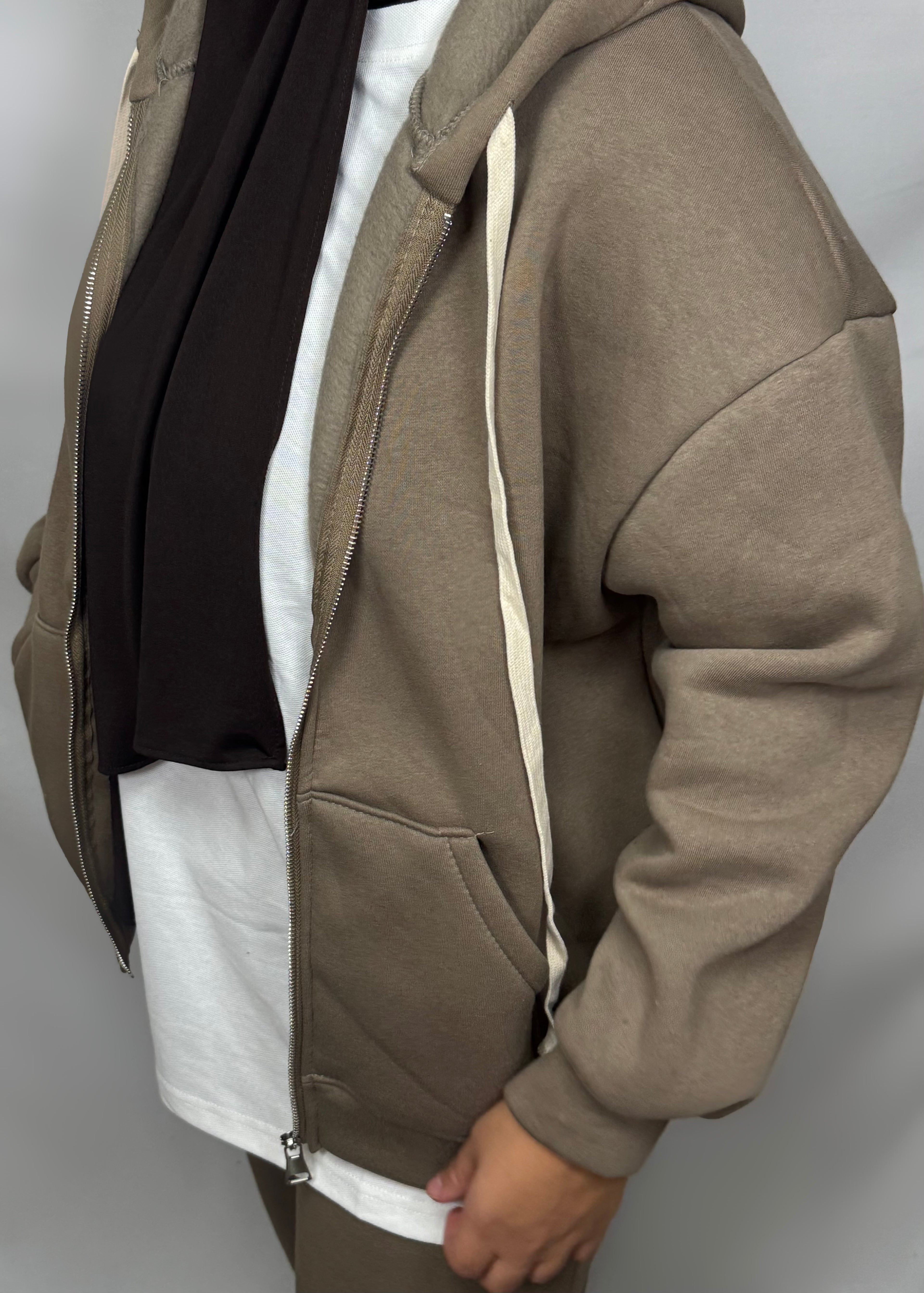 Ensemble cordon taupe