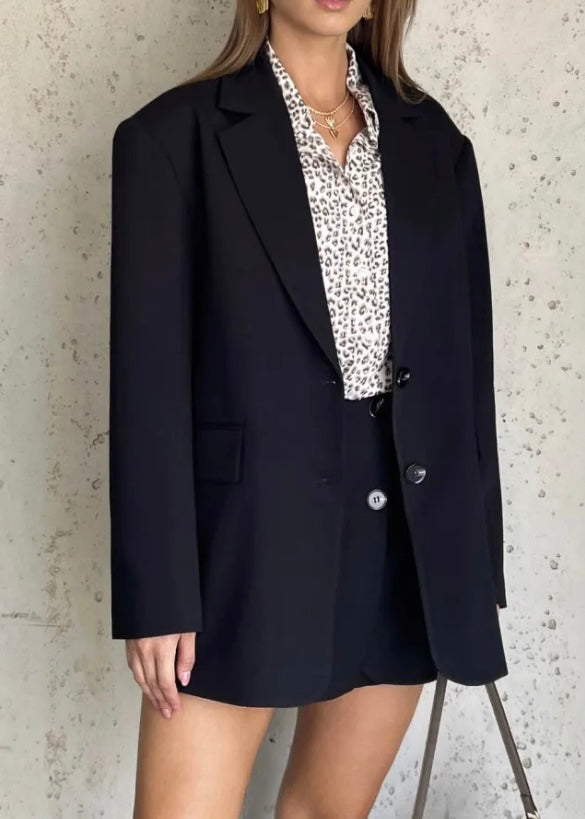 Blazer Oversized Fente Au Dos