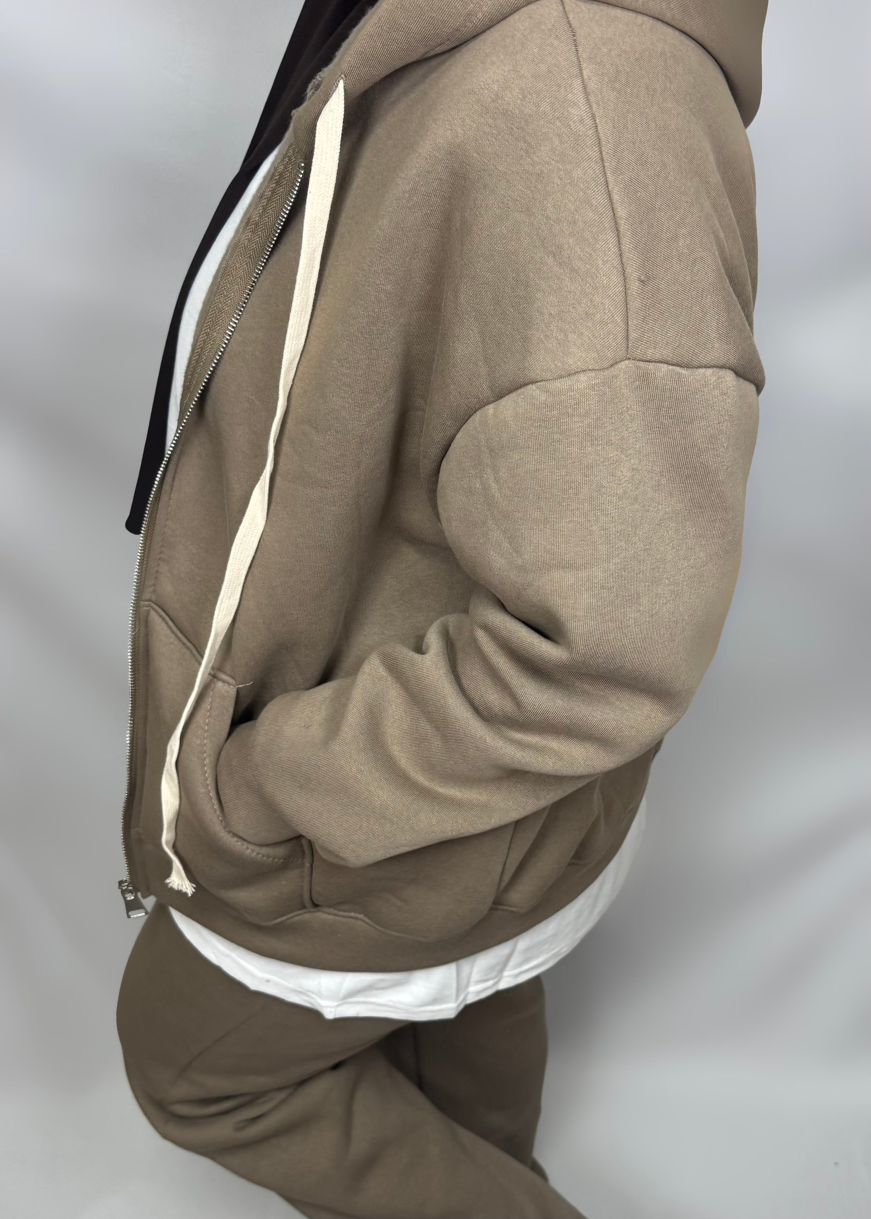 Ensemble cordon taupe