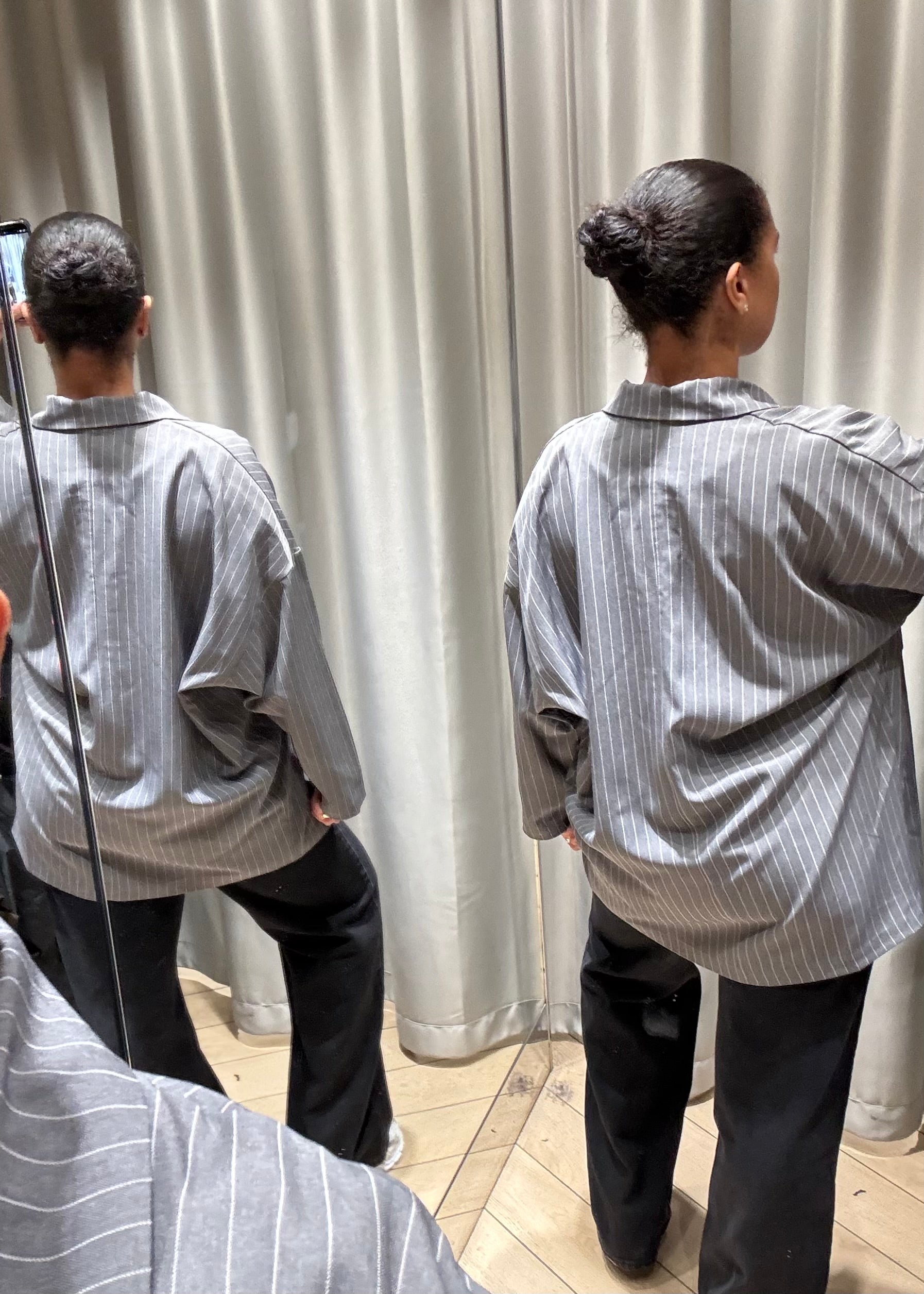Blazer rayures oversize