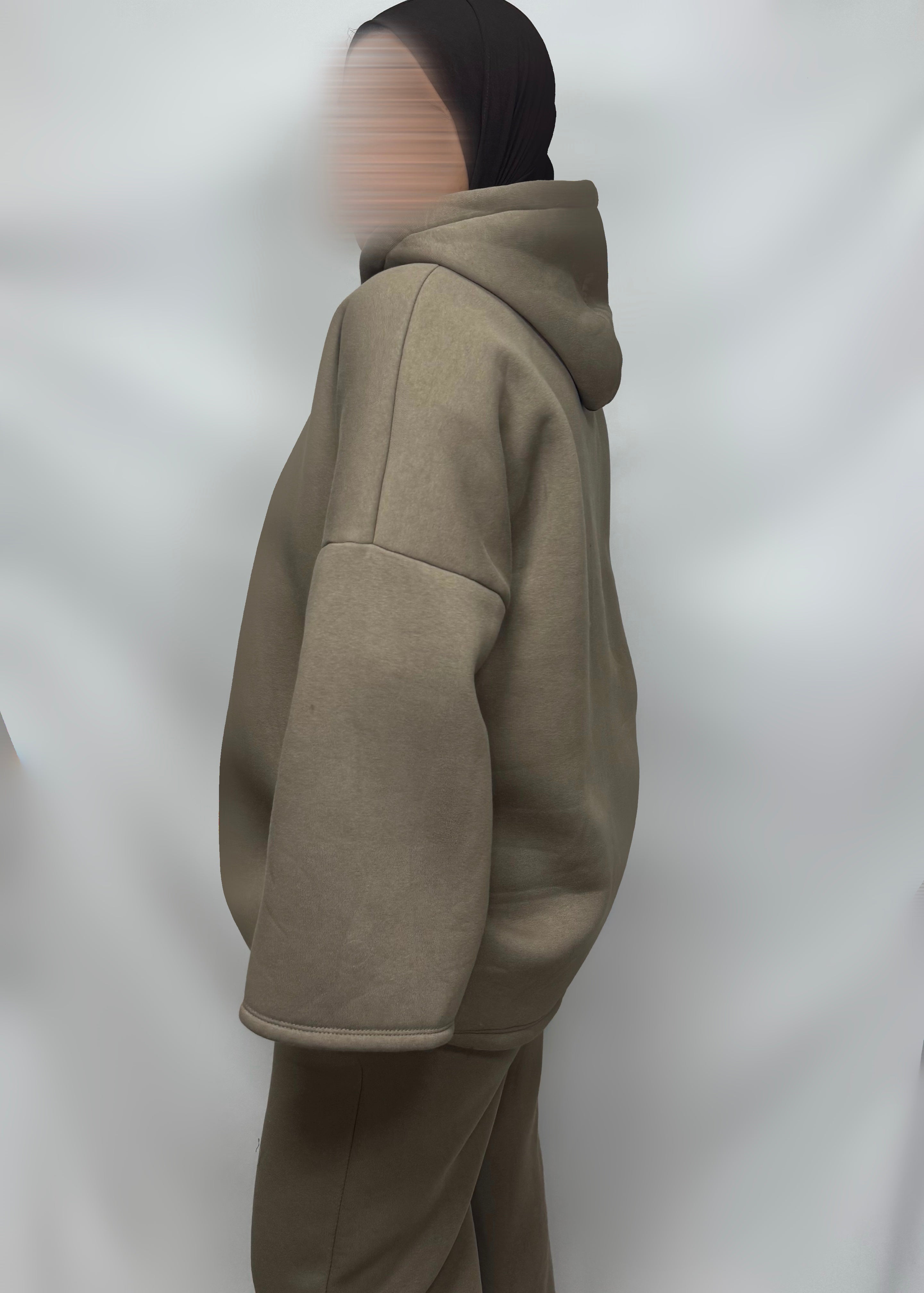 Ensemble jogging ample taupe