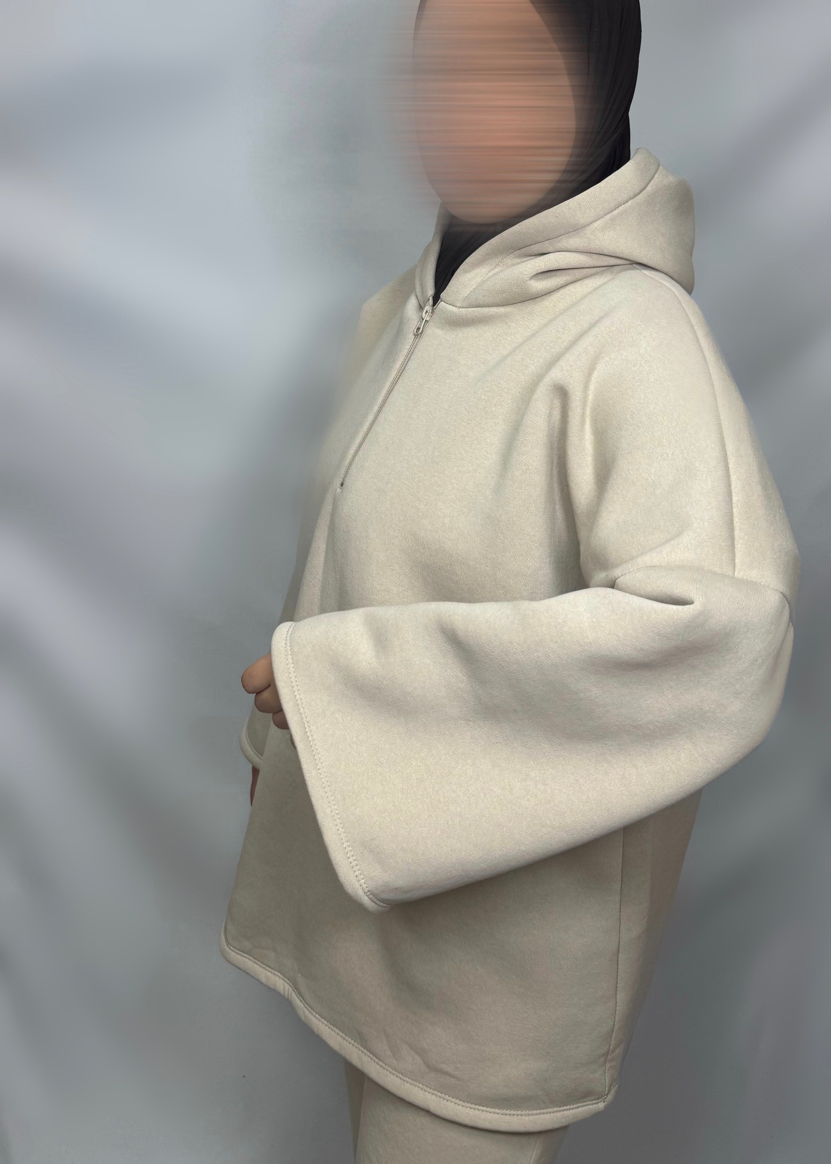 Ensemble jogging ample beige