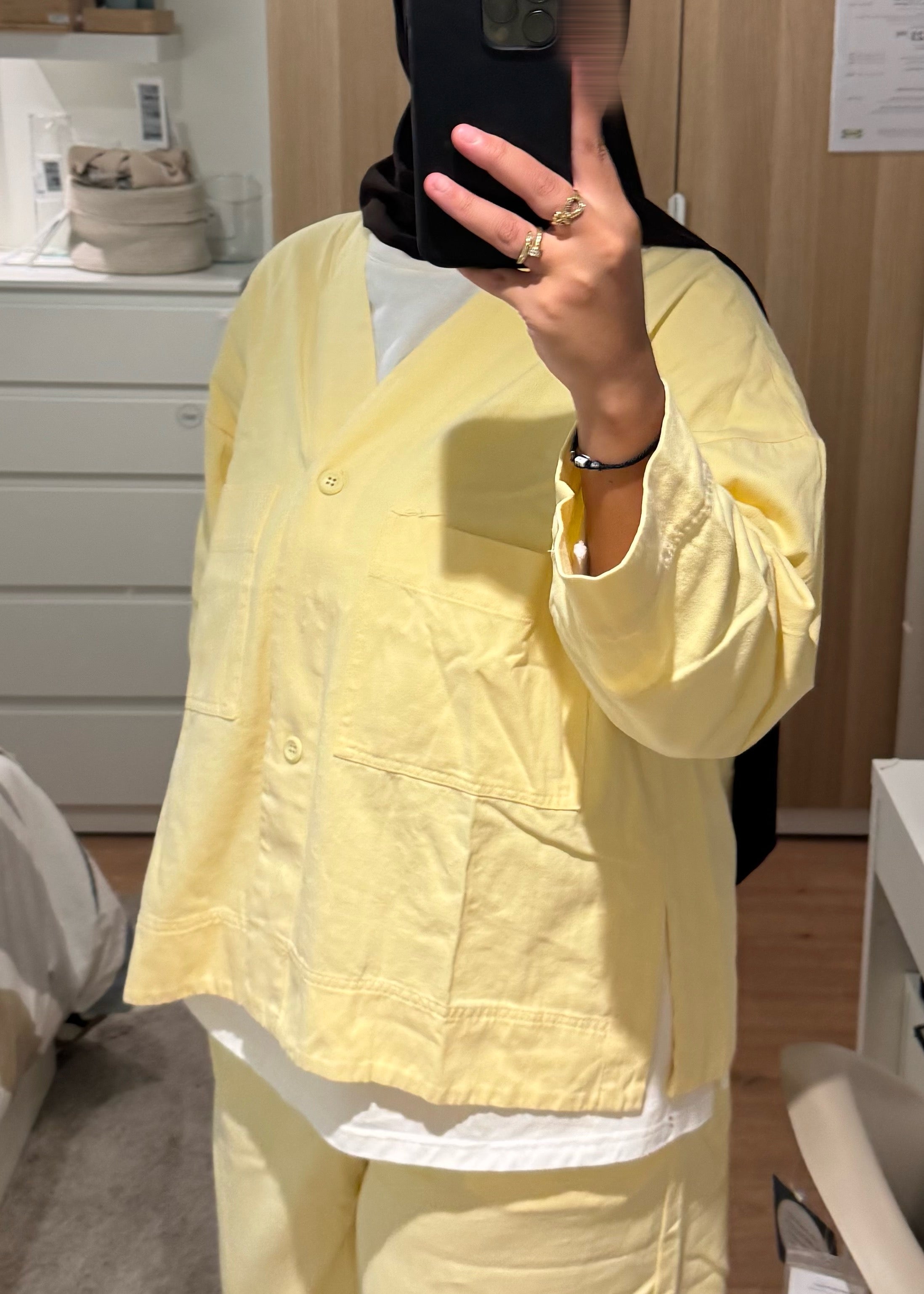 Veste jaune poussin