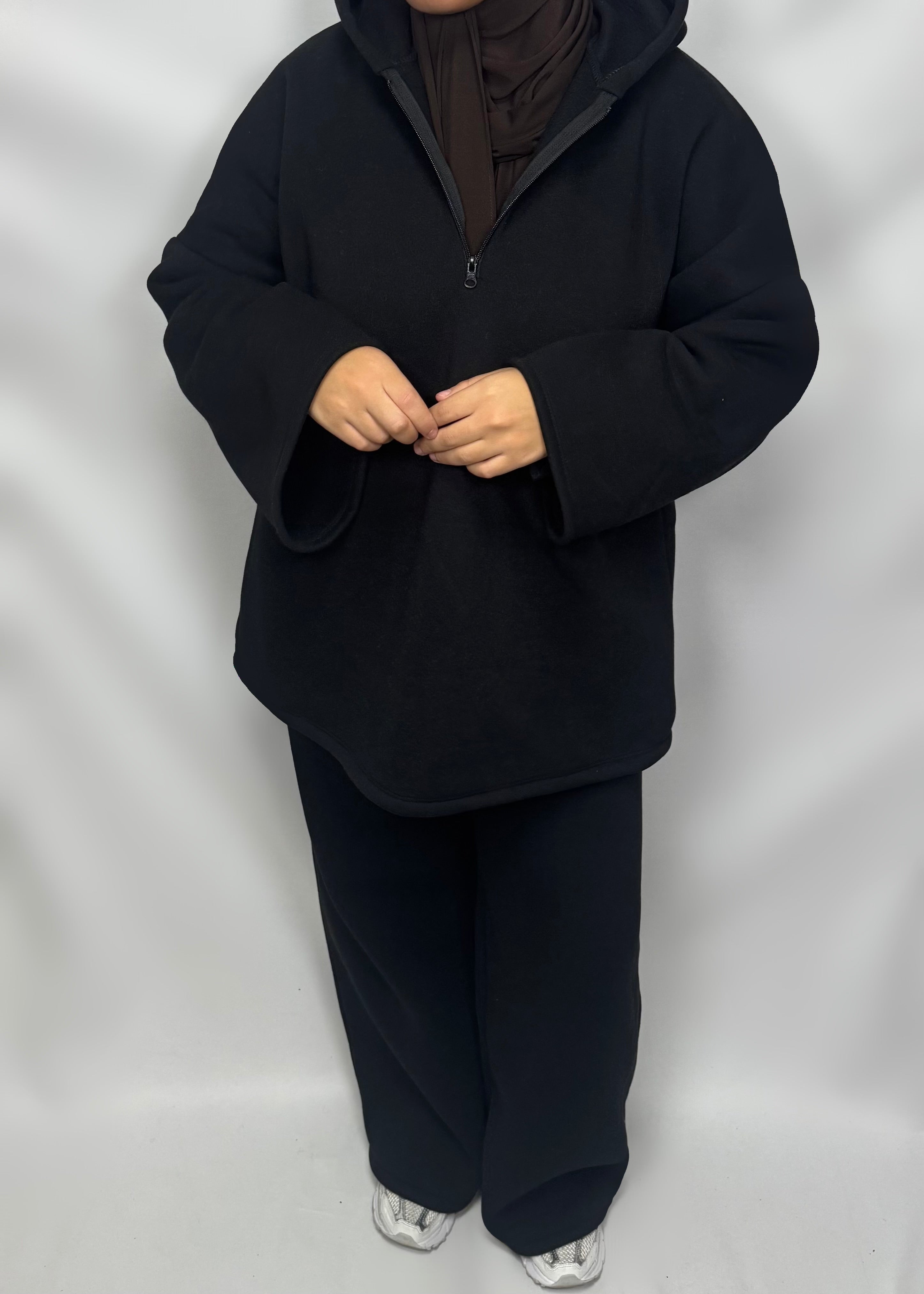 Ensemble jogging ample noir