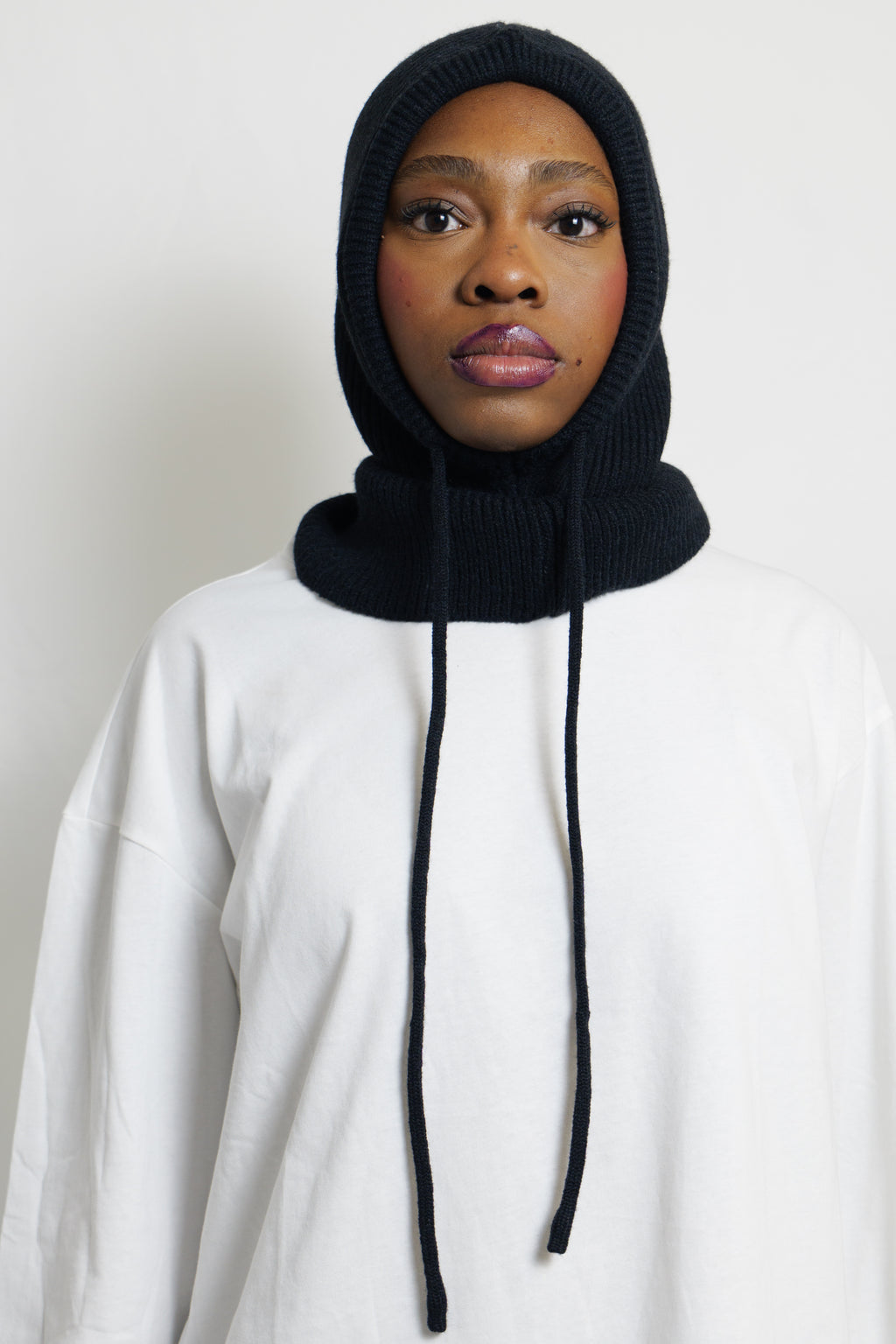 Cagoule en maille épaisse
