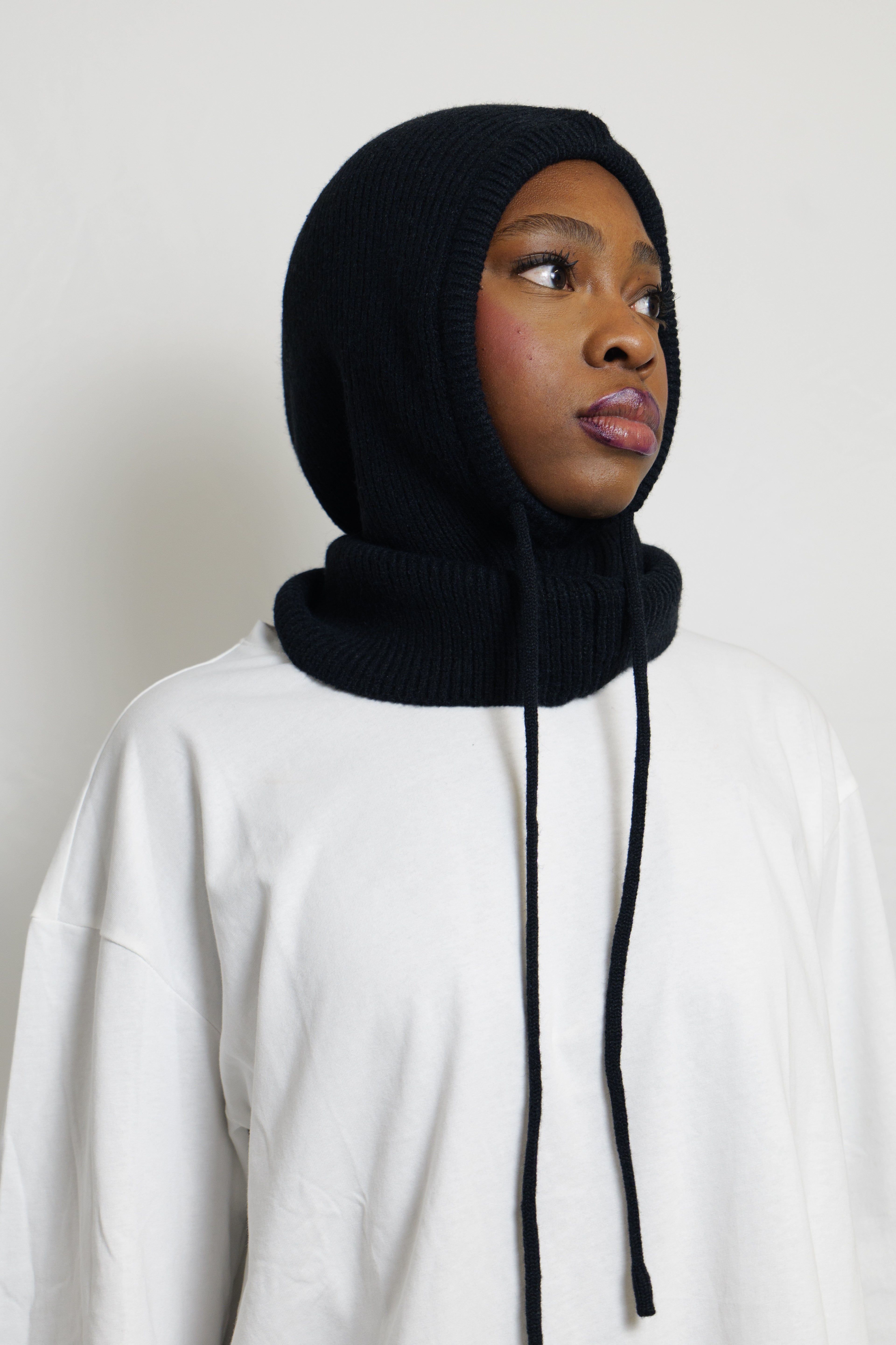 Cagoule en maille épaisse