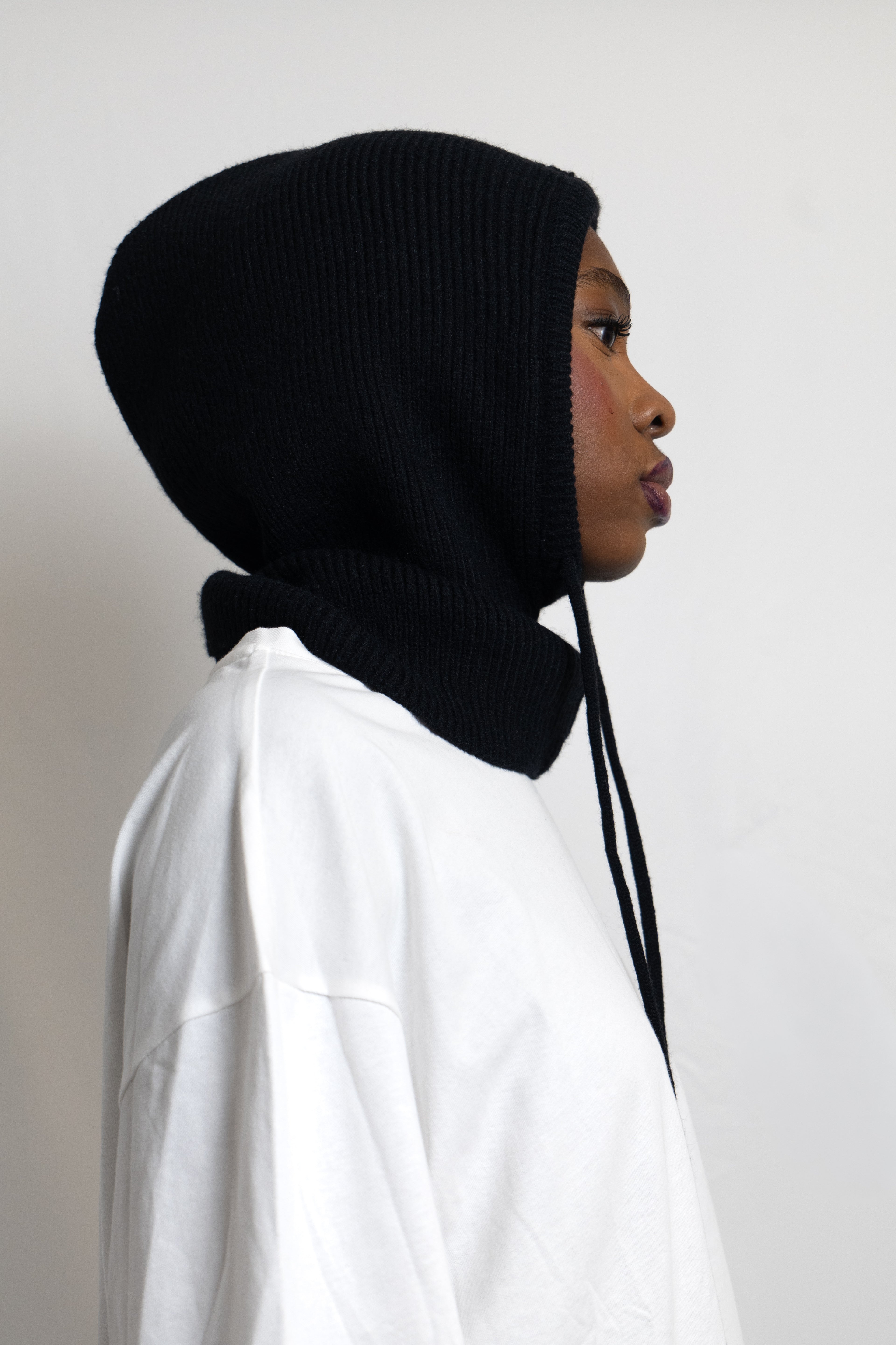Cagoule en maille épaisse