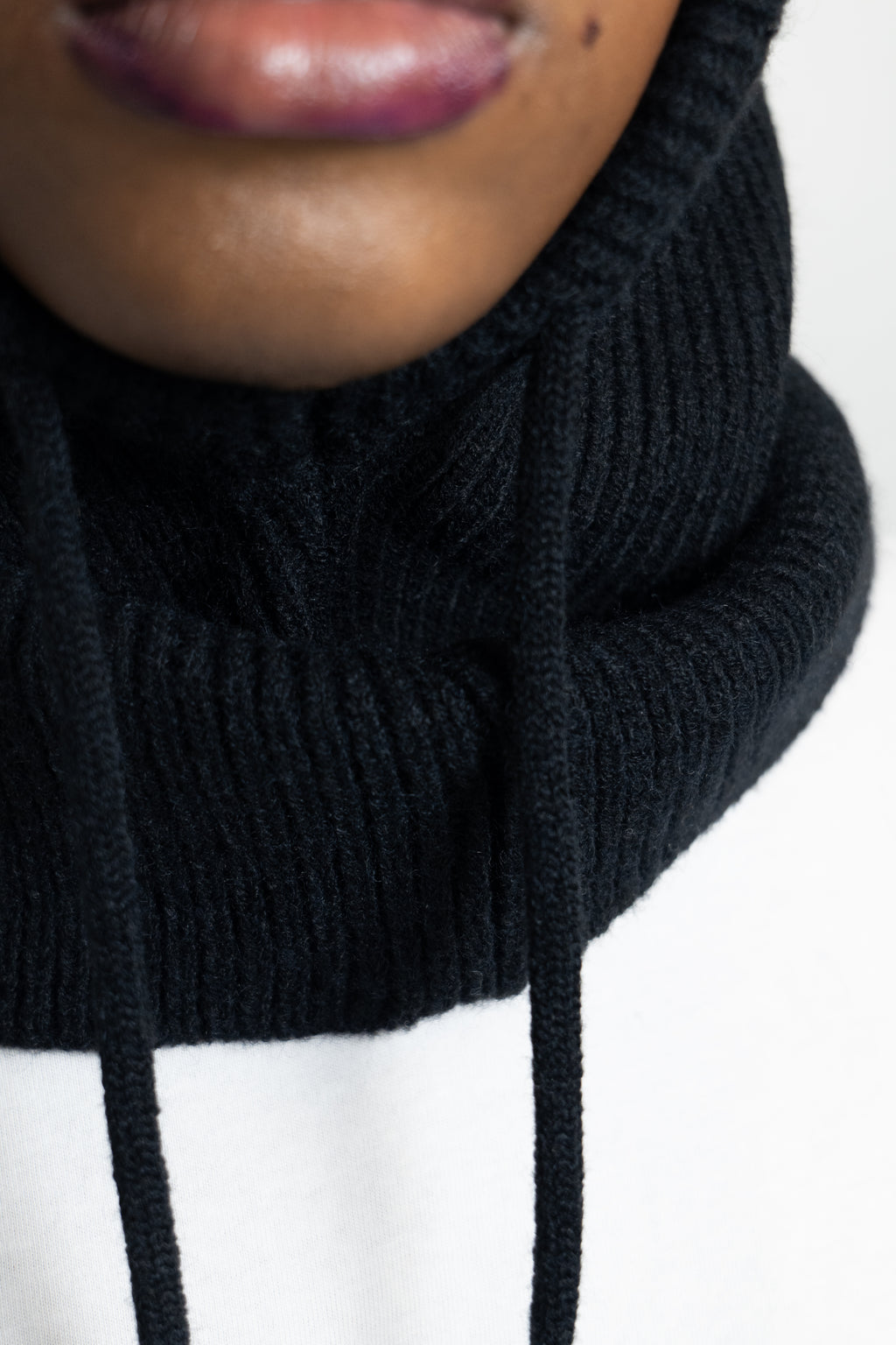 Cagoule en maille épaisse