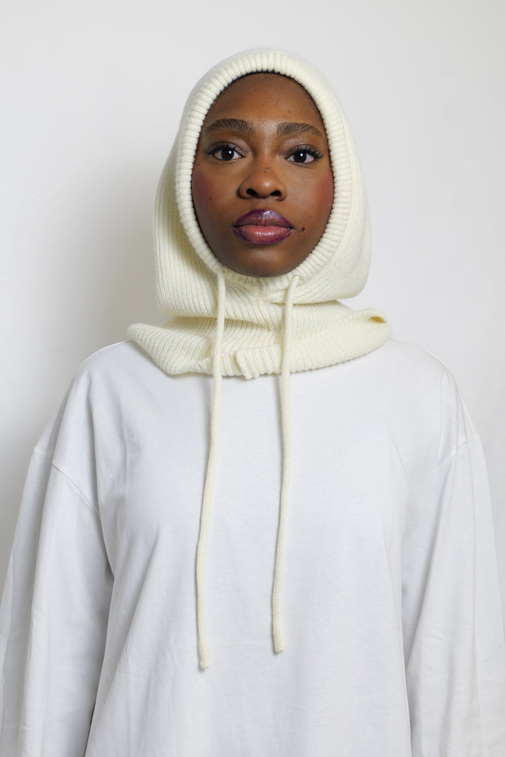 Cagoule en maille épaisse