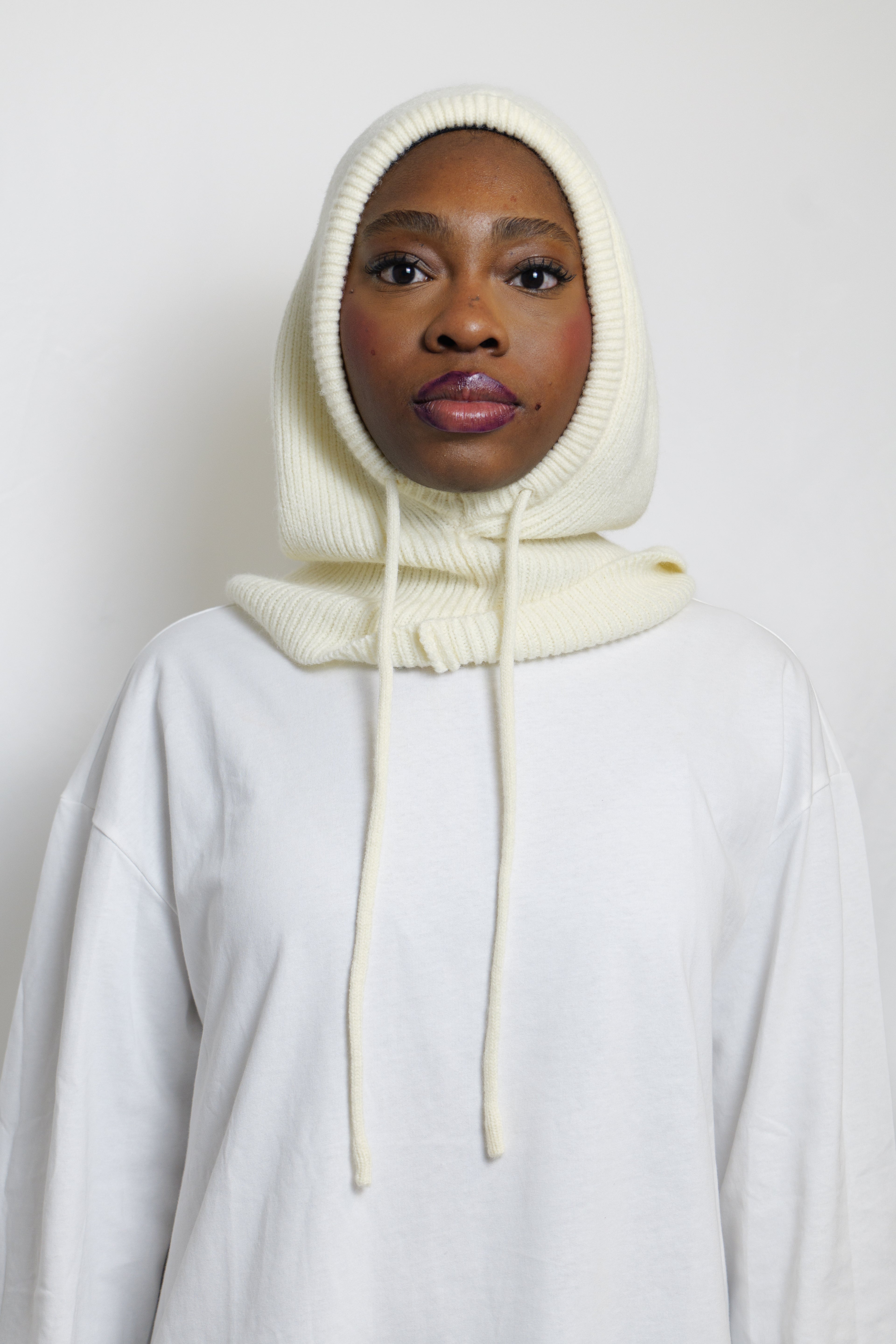 Cagoule en maille épaisse