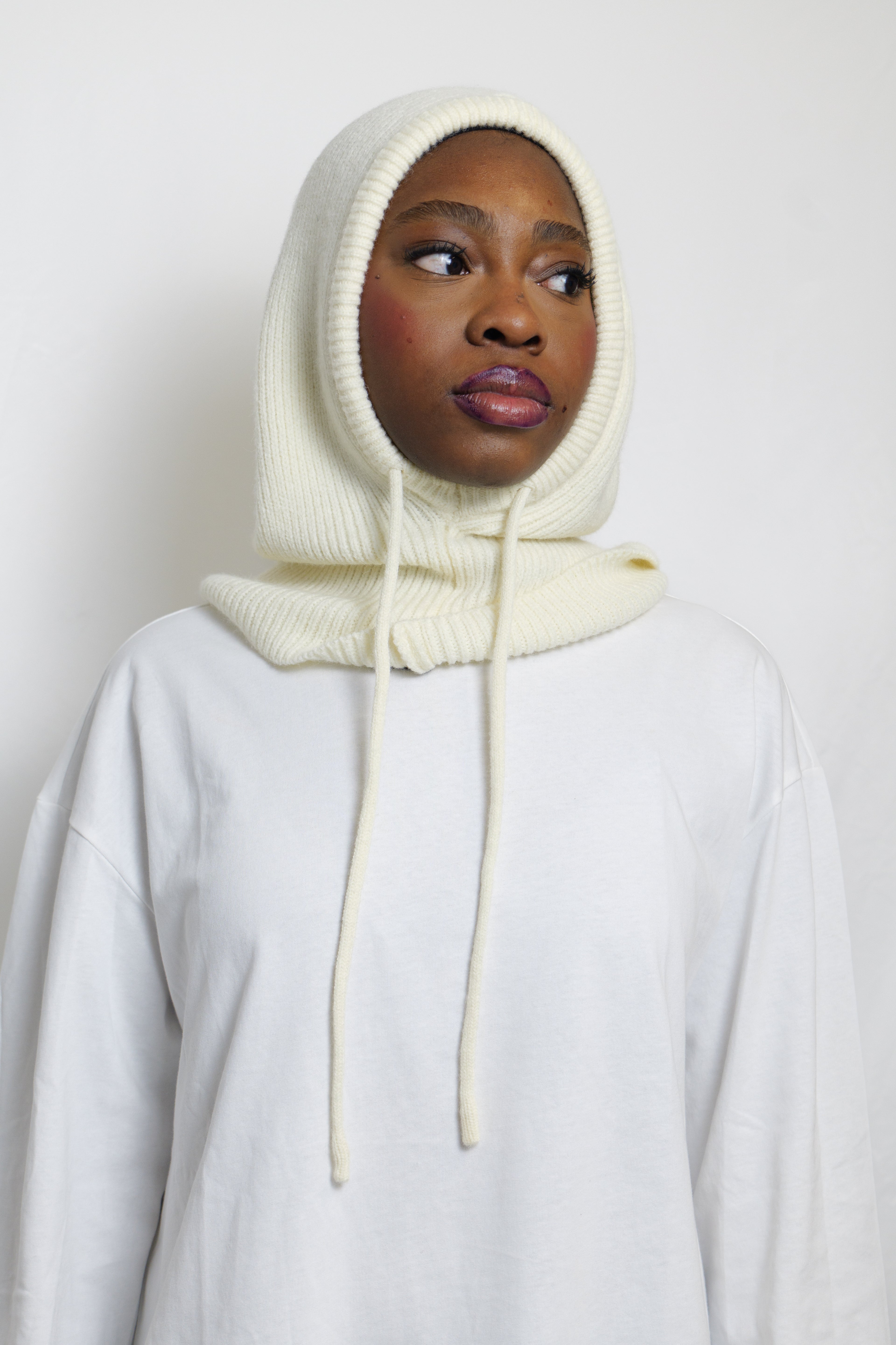 Cagoule en maille épaisse