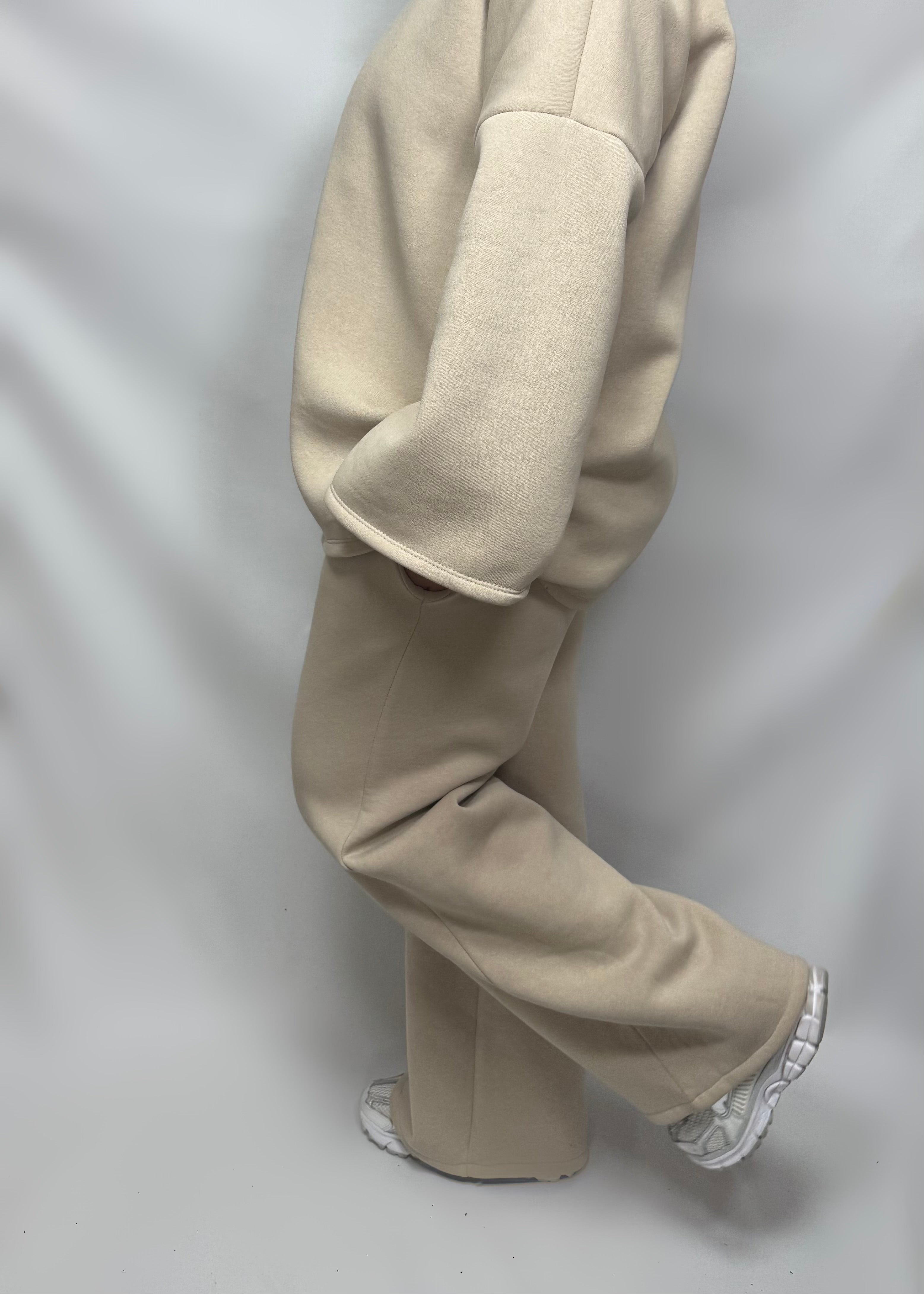 Ensemble jogging ample beige