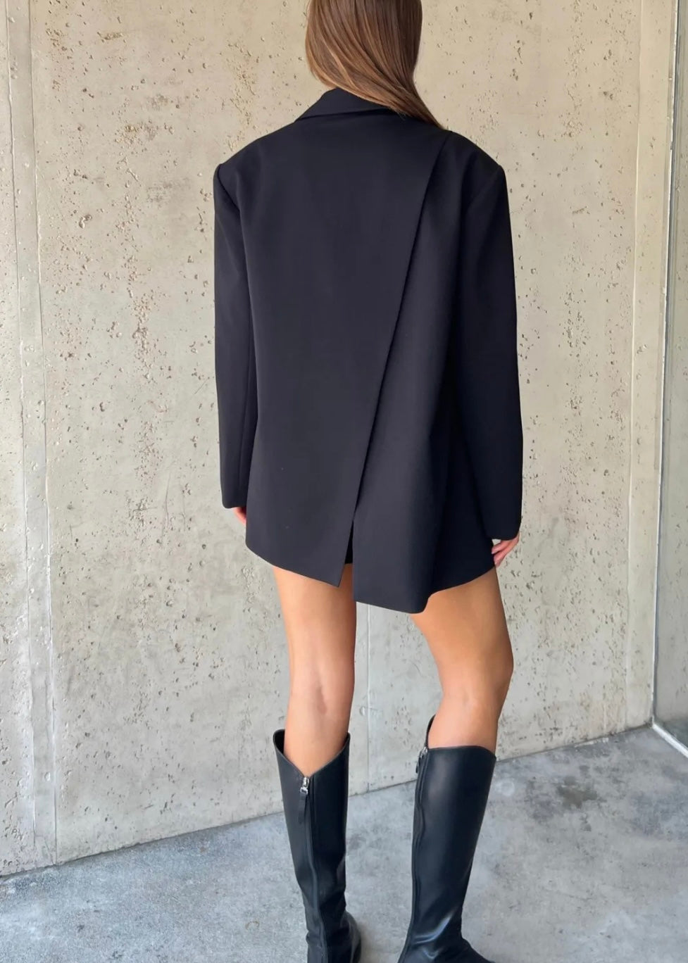 Blazer Oversized Fente Au Dos
