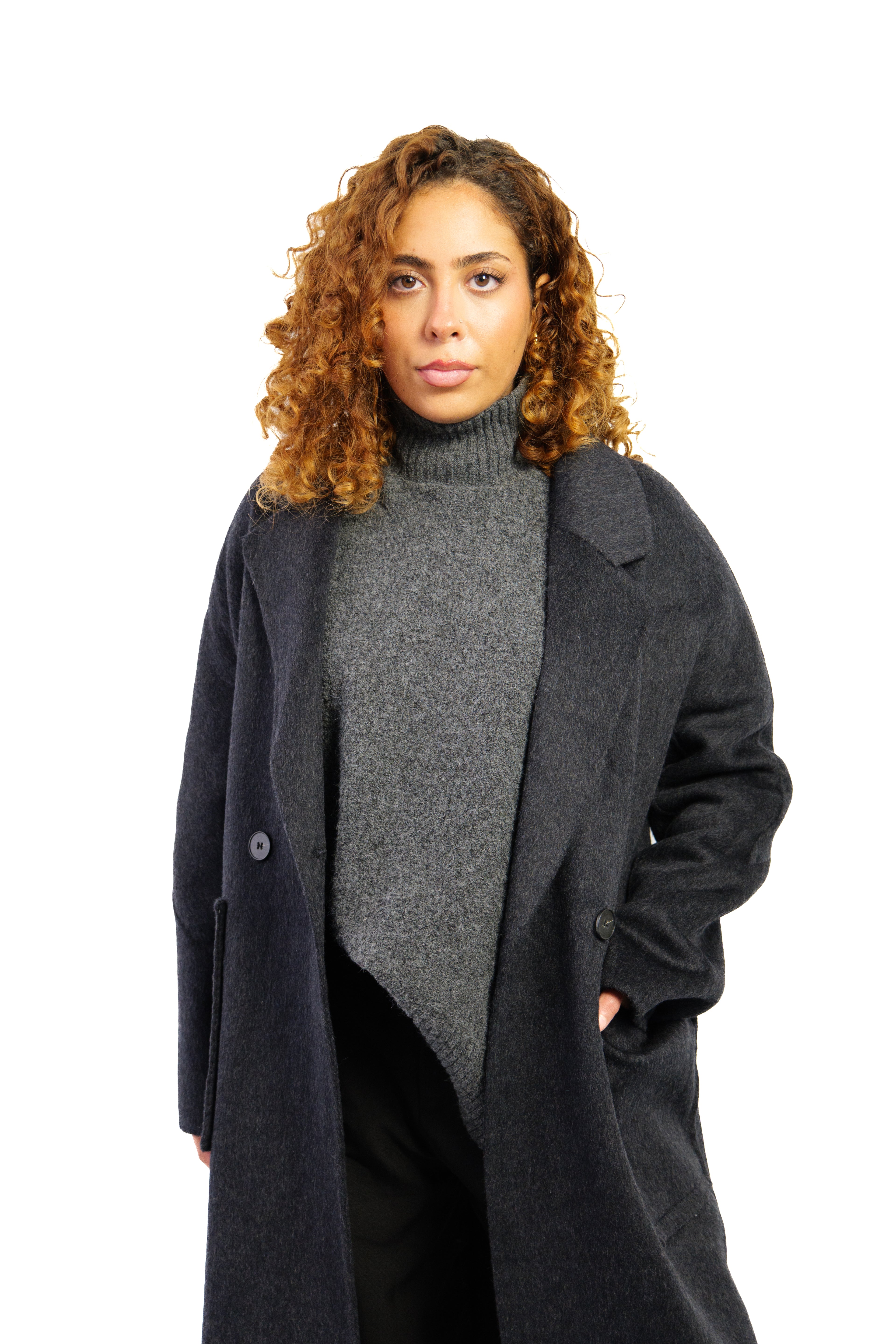 Manteau en laine long