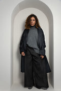 Manteau en laine long