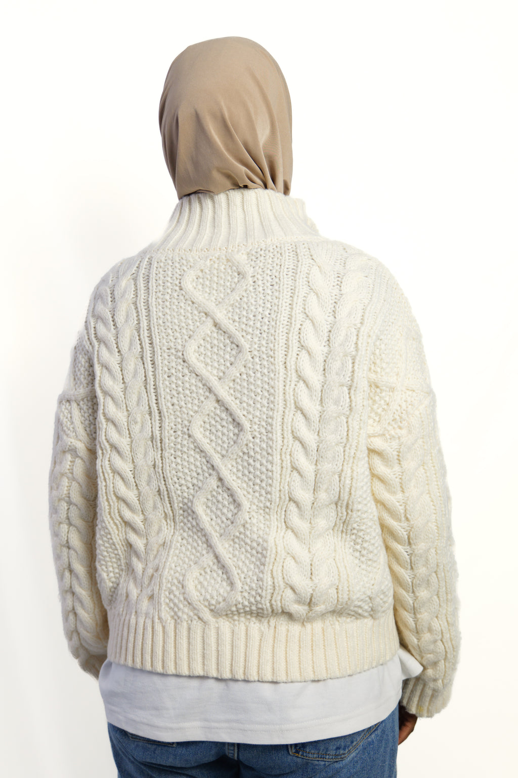 Cardigan écru knit