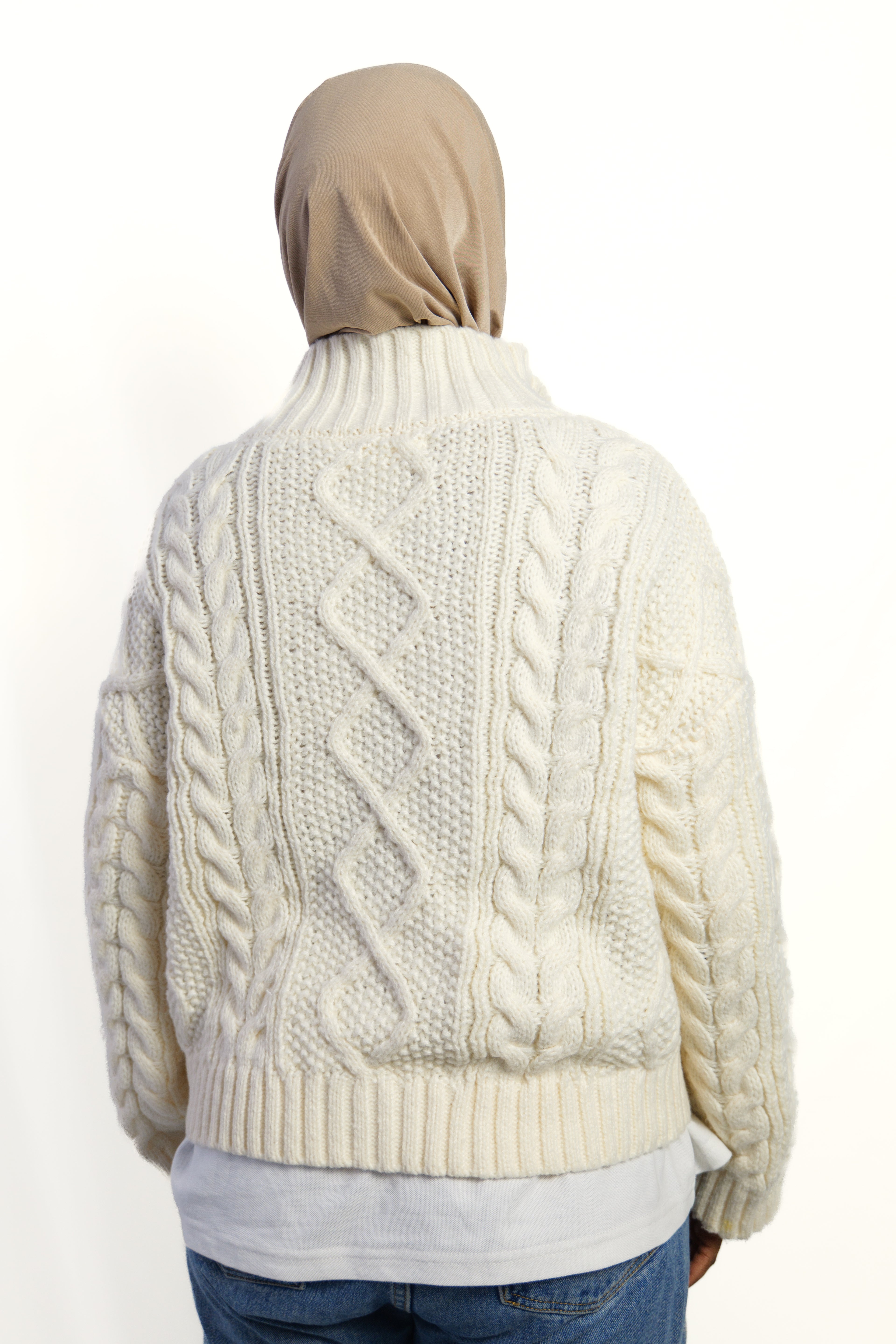 Cardigan écru knit