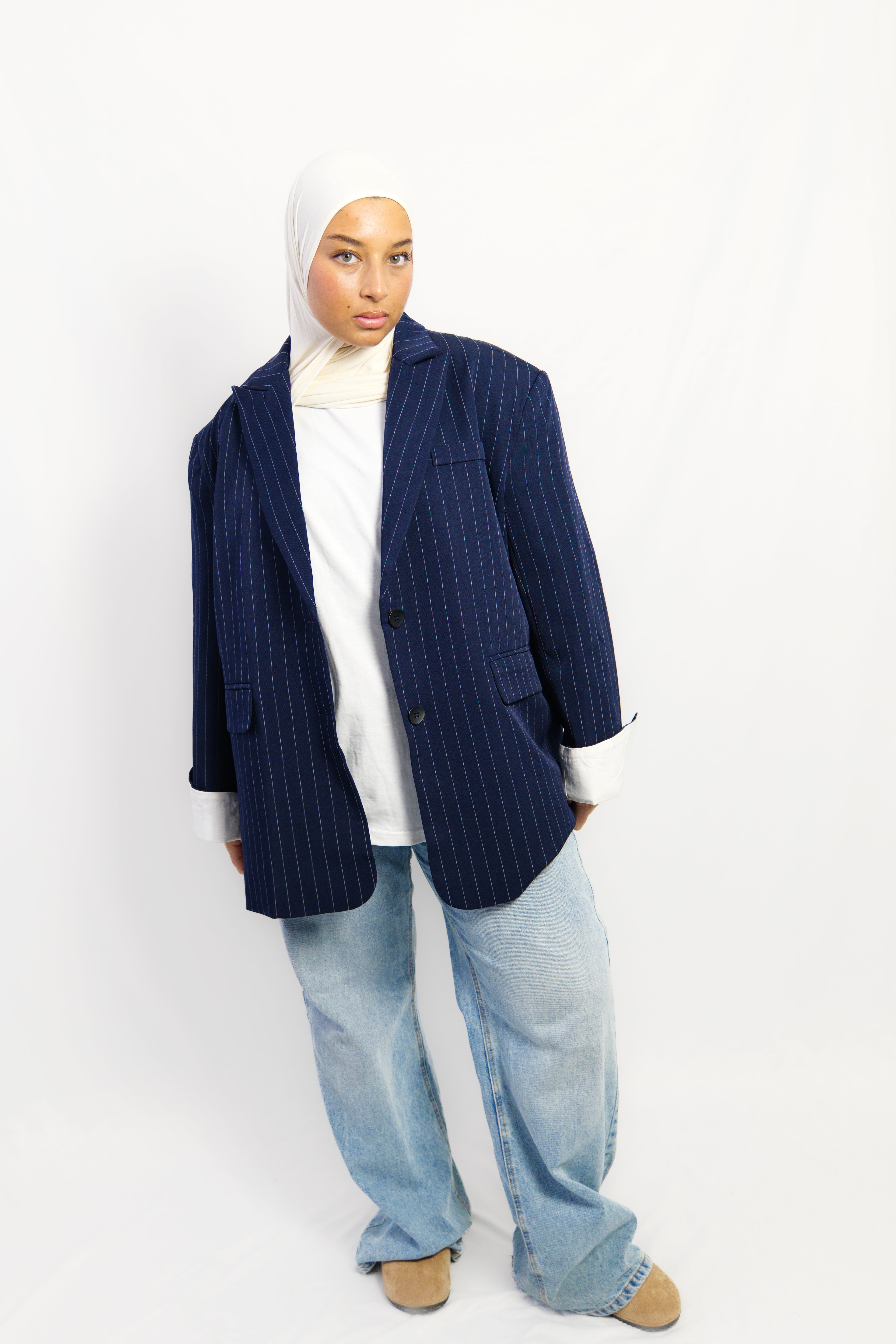Blazer à rayures