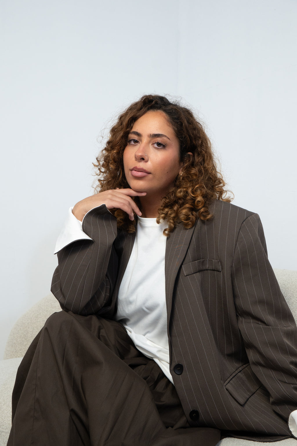 Blazer à rayures
